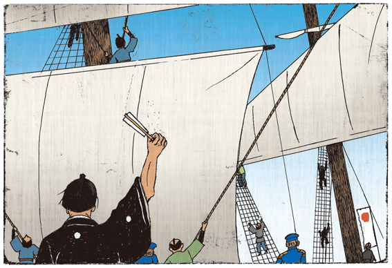 新聞連載「満天の花」挿絵