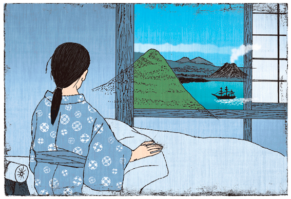 新聞連載「満天の花」挿絵