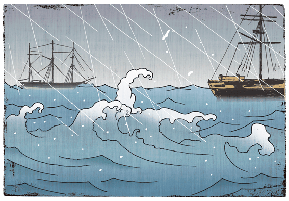 新聞連載「満天の花」挿絵