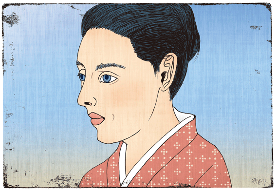 新聞連載「満天の花」挿絵